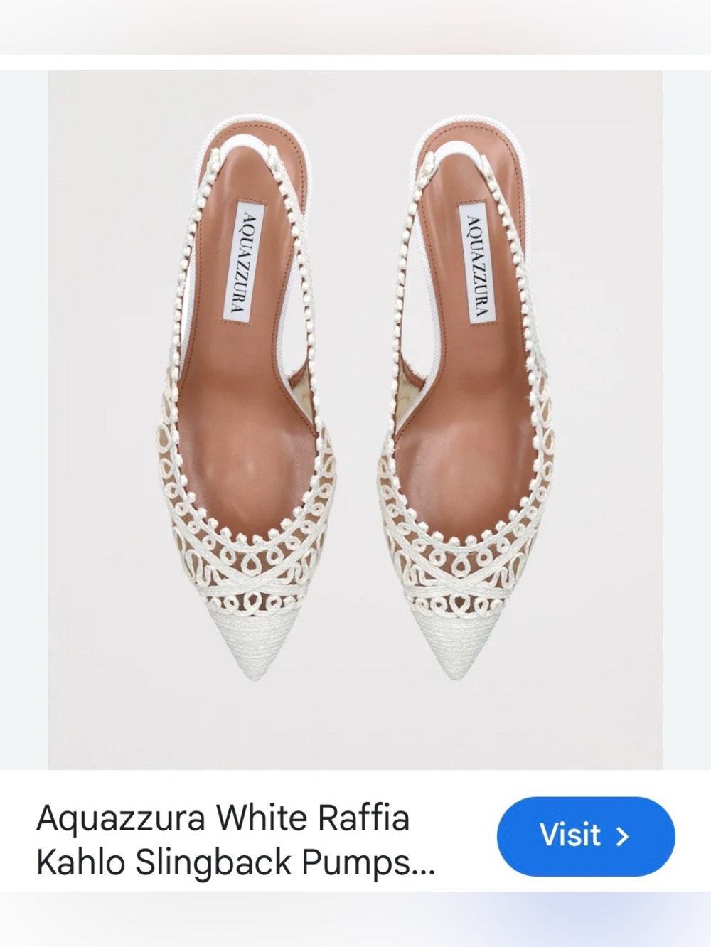 Aquazurra Kahlo Slingbacks